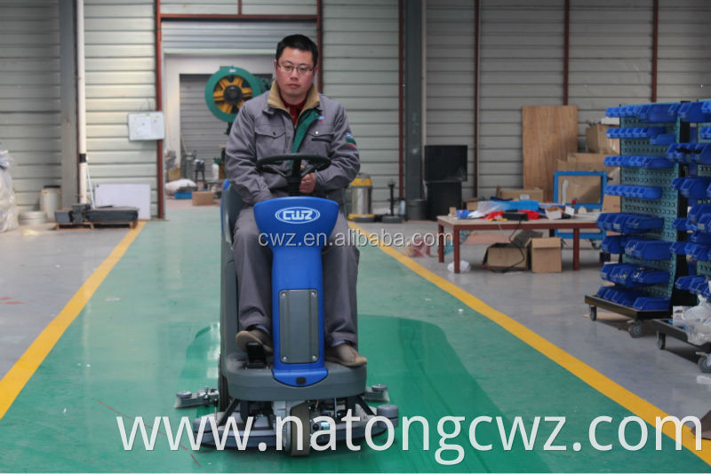 Battery power floor scrubber marble floor cleaning machine